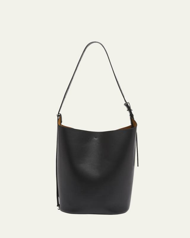 Brant Smooth Leather Bucket Bag